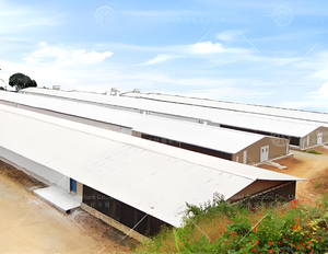 Structure en acier préfabriquée sur mesure pour poulailler, avec portique lumineux, pliage, découpe, soudage, installation rapide, faible coût, pour poulets et canards - Product Image 5