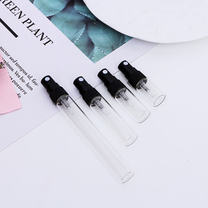 Wholesale Premium 2 ml 3ml 5ml 10ml Small <b>Perfume</b> Atomizer Vials <b>Sample</b> Round Glass <b>Perfume</b> Test <b>Bottle</b> with Plastic Spray Pump - Product Image 5