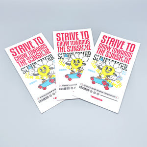 プロモーション印刷可能なオフセット紙三つ折りリーフレットチラシ折りたたみパンフレット段ボールまたは段ボール材料 - Product Image 3