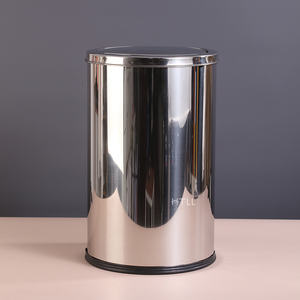 12/16/20L métal Flip Top rotatif intérieur <span class=keywords><strong>poubelle</strong></span> pied pédale balançoire couvercle ordures <span class=keywords><strong>poubelle</strong></span> acier inoxydable en gros - Product Image 6