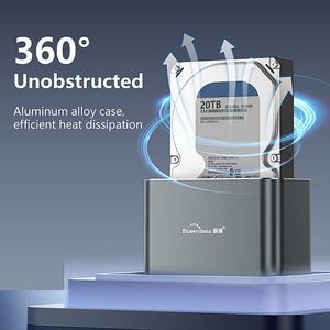 SSD <strong>HDD</strong> Enclosure Hard Drive <strong>Docking</strong> <strong>Station</strong> Type C Type-C USB-C to 2.5 3.5 SATA <strong>HDD</strong>/SSD <strong>Docking</strong> <strong>Station</strong> for 2.5/3.5 Inch - Product Image 6