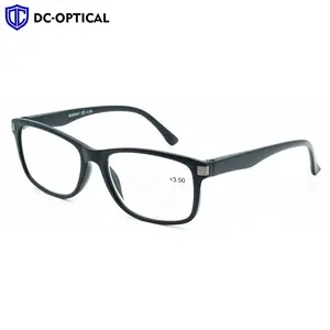 새로운 좋은 품질 큰 광장 남성 남여 플라스틱 독서 안경 브랜드 디자인 사용자 정의 로고 리더 독서 안경
