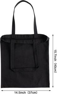 Recycled Ecological Customized Eco Shopping <b>Bag</b> Design Black <b>Bread</b> Grocery Beach Canvass Tote <b>Bag</b> - Product Image 4