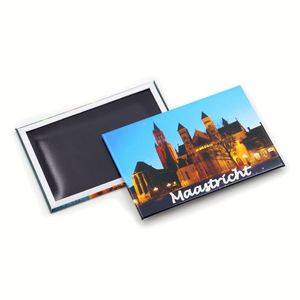 Good Quality Factory Directly Customized Nostalgic Printing Refrigerator Tourist Photo Souvenir Tin <b>Fridge</b> Magnets - Product Image 1