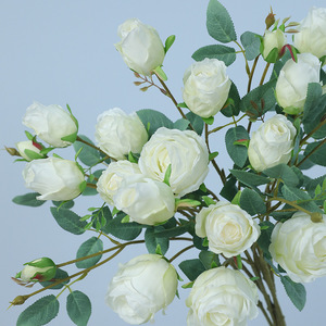 Roses artificielles Ruilisi, roses en soie rose, décoration de mariage, arrangement pour la maison - Product Image 3