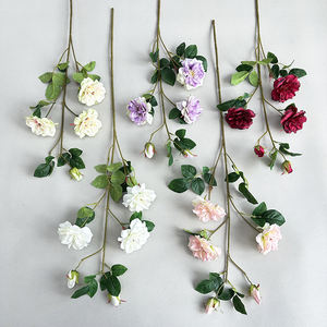 5 têtes Qiangwei décoration de <span class=keywords><strong>rose</strong></span> faite à la main pour la résidence pour Noël et la fête des mères célébration fleur artificielle - Product Image 3