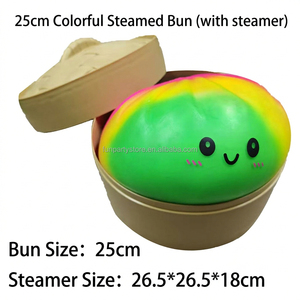 Almohada de Peluche con Forma de Dumpling de 25 CM, Material PU Realista, Juguete Suave para Aliviar el Estrés, Descompresión con Rebote Lento - Product Image 6