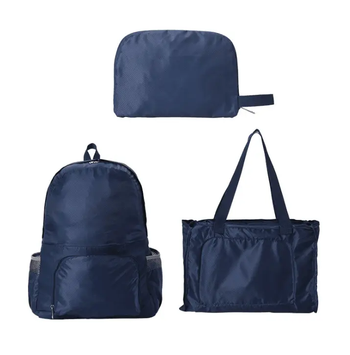 30L हल्के Packable निविड़ अंधकार यात्रा लंबी पैदल यात्रा बैग Daypack Totes