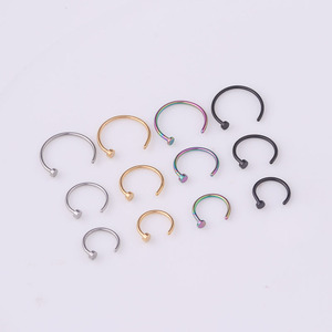Anillo <span class=keywords><strong>de</strong></span> Acero Inoxidable PARA LA Nariz Falsa, <span class=keywords><strong>Piercing</strong></span> con Clip en C, para el Tabique <span class=keywords><strong>DE</strong></span> LA Nariz, para Mujer - Product Image 5
