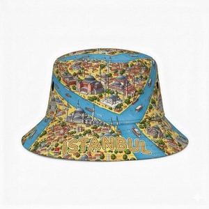 Cappello a Secchiello in Pelle con Logo Personalizzato Stampato, Souvenir Turistico di <span class=keywords><strong>Istanbul</strong></span>, Turchia, Vendita all'Ingrosso - Product Image 2