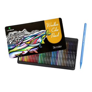 Juego de Lápices de Colores Sin Madera LEADUR, Certificado ISO9001, Redondos, 145x7.2mm, <span class=keywords><strong>36</strong></span> Colores, para Dibujar y Escribir, Gran Venta 2024 - Product Image 3