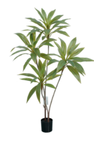 Grand modèle de plante artificielle bananier JOLAMIRA de style nordique en PVC+Fer, pot en plastique, écologique, durable, vente en gros, pour intérieur et fenêtre
