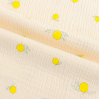 XNZTEX JURAVICHY JF2693 Hochwertiger 100% Baumwoll-Doppellagiger Musselin-Stoff Kundenspezifisch Bedruckt für Babywindeln Handtücher Kleidung
