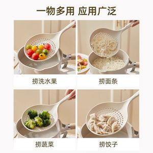 Food Grade Silicone Strainer Large Mouth Noodle Drainer Heat Resistant Kitchen Colander For Pasta And Dumplings - Product Image 4