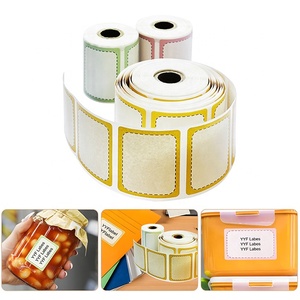 תוויות תרמיות ישירה עבור תאריך קידוד מזון מרובע/עגול/עגול/עגול/לבן מדבקת מדבקה - Product Image 5