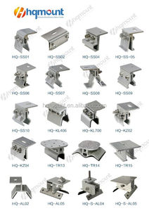 อลูมิเนียมเจาะ <span class=keywords><strong>Kliplock</strong></span> แคลมป์หลังคาสำหรับหลังคาโลหะหลังคาแผงเซลล์แสงอาทิตย์หลังคา - Product Image 6