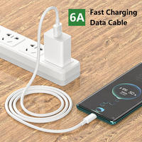 Cable USB Tipo-A a Tipo-C de 2 Metros, Carga Rápida de 5A y Transmisión de Datos, Material TPE para Teléfonos Móviles, Tabletas y Bancos de Energía