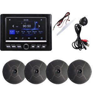 Haut-parleurs marins étanches à profil bas de 6 pouces H-5106*4 + Lecteur radio à écran tactile TFT de 7 pouces H-306 + Câble USB + Antenne - SÉT - Product Image 3