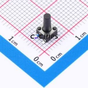 BTS0C00152NBG00 Tactile Switch SMD-4P,4.5x4.5mm Switch Round Button 2.6N Vertical Mount 4.5mm - Product Image 1