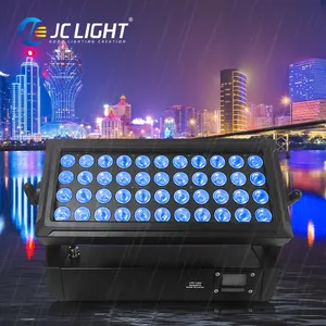 Ledシティカラー36/40/44/48pcs 8W RGBW4in1防水Ledウォールウォッシュライト屋外建築建物フラッドシティカラーライト