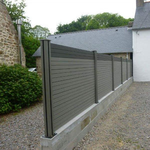 Clôture de jardin en bois composite, <span class=keywords><strong>180x180</strong></span> wpc, en plastique - Product Image 2