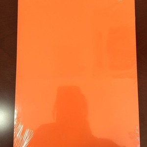 Cubierta de PVC para encuadernación A4 150mic, película sólida naranja para cubiertas de libros - Product Image 2