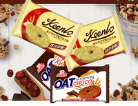 Différents types de Snacks, craquelins de chocolat chinois, Snacks