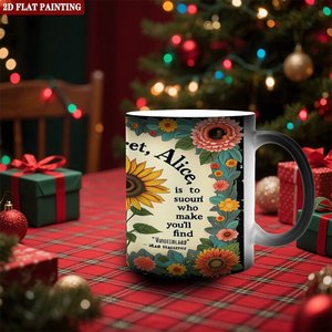 Mug à changement de couleur artisanal, noir givré, 11 oz, en céramique, vierge pour sublimation DIY - Product Image 2