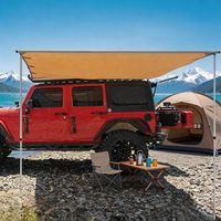 Parasol de voiture CE anti-UV en tissu Oxford, portable, pour camping extérieur, tente latérale pour SUV, tente de toit