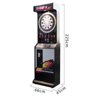 Machine de fléchettes électronique entièrement automatique, système anglais, Android, à monnayeur, pour salle d'arcade intérieure, modèle Gamedarts, avec boîtier en bois