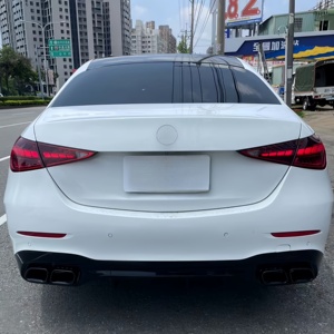 Real C63 Bodykit para Benz W206 Clase C actualización a Real C63AMG parachoques trasero delantero faldas difusor trasero Ehxaust Pipe Grill Splitter - Product Image 2