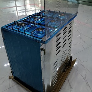 Cuisinière à gaz autonome <span class=keywords><strong>de</strong></span> 76 cm avec 6 brûleurs, grand four <span class=keywords><strong>de</strong></span> 120 L, en acier inoxydable, avec rôtissoire et éclairage <span class=keywords><strong>de</strong></span> gril - Product Image 2