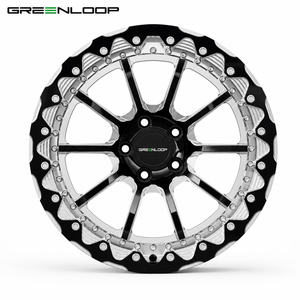 Jantes Beadlock forgées en 2 parties GREENLOOP 15X9 15X10 pouces 5X112 5x120 17 18 pouces <span class=keywords><strong>pour</strong></span> voitures de course et de tourisme SUPRA BMW CORVETTE - Product Image 2