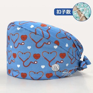 Bonnets de travail pour femmes, bonnets de travail ajustables pour infirmières, bonnets de travail élastiques pour dentistes, bonnets de travail à motif dentaire, bonnets de travail en vrac - Product Image 4