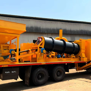 Planta mezcladora de asfalto móvil Planta mezcladora en caliente portátil para construcción de carreteras flexible - Product Image 1