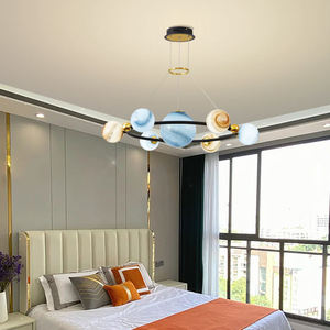 Lampadario a Sospensione a Forma di Pianeta Spaziale per Cameretta Bambini, <span class=keywords><strong>Lampada</strong></span> a Stella Blu per Stanza Ragazzo/Ragazza, Moderno Minimalista, Stile Net Red - Product Image 5