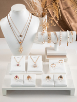 Fabricant de bijoux de mode, professionnel, blanc, pour collier, bracelet, boucles d'oreilles, présentoir
