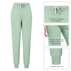 Unisex Quick Dry <b>Scrub</b> <b>Set</b> Moisture Wicking Split Uniform Hospital Medical Workwear S XXL - Product Image 3
