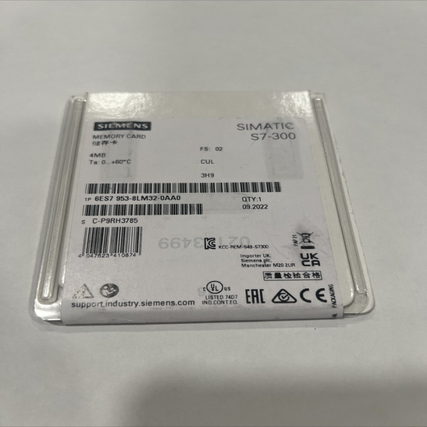 New Plc 6es7953-8lm32-0aa0 S7-300 Memory Card 4mb