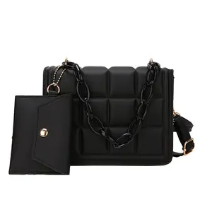 Custom Classic PU Leather Shoulder Square Bag Crossbody Hand Bags Ladies Handbags Women Luxury Tote Bag