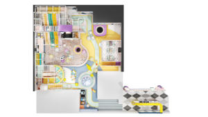 Aire de jeux pour enfants de 300 mètres carrés avec toboggan trompette, toboggan en fibre de verre, <span class=keywords><strong>bac</strong></span> à <span class=keywords><strong>sable</strong></span> et équipement de parc d'attractions - Product Image 4