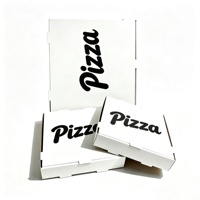 Boîtes de livraison de pizza écologiques et recyclables de 6/8/9/10/12/14/16 pouces avec logo personnalisé imprimé, qualité alimentaire, pour vente en gros et plats à emporter