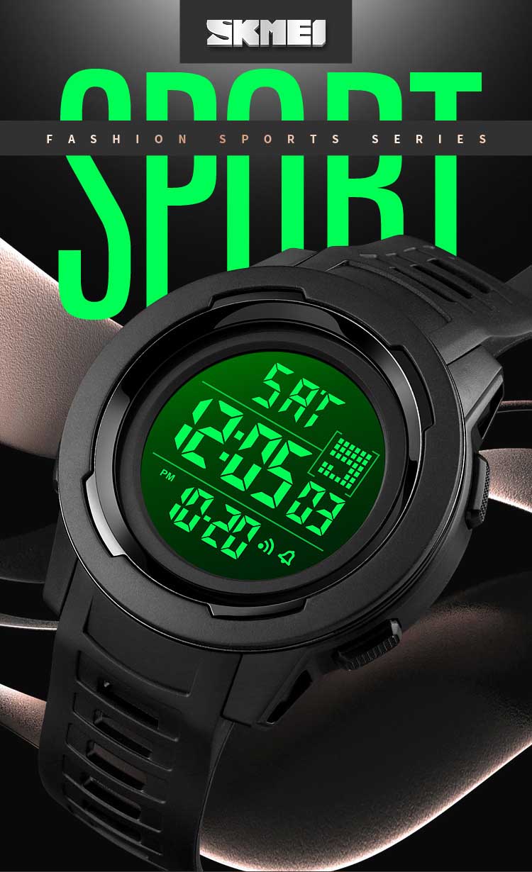 SKMEI 1731 new design made in prc mens digital watch latest PU leather band Waterproof Multi function low moq sports watch facto