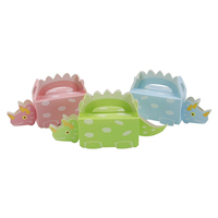 Boîte en papier découpée à l'emporte-pièce Dinosaure Nouveau design Boîte-cadeau pour fête d'anniversaire Mariage Finition mate Ensemble bon marché pour l'emballage de petits cadeaux Aliments