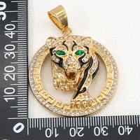 Hip Hop Acier Inoxydable Cristal Léopard Pendentif Collier Tendance Bijoux De Mode Charmes