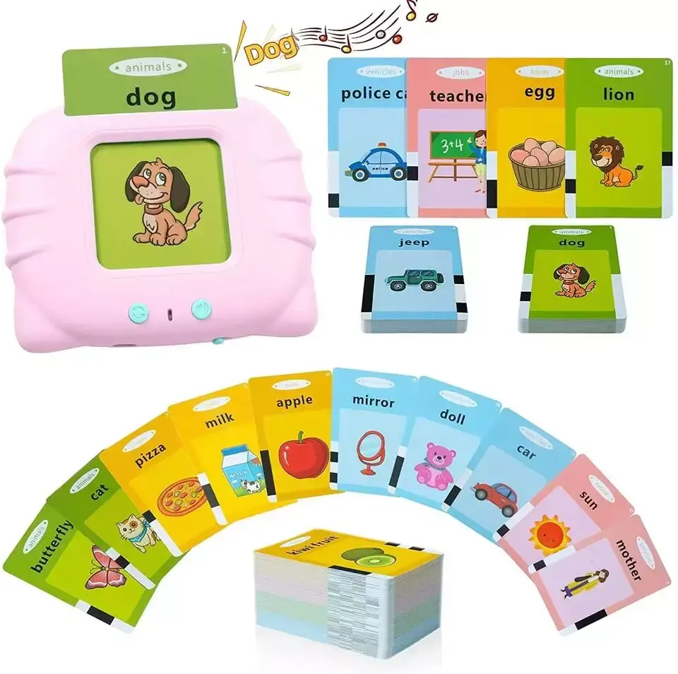 Preschool Learning Toys Early Educational Intelligent Electric Kids Talking Flash Card Words Reading Learning Machine