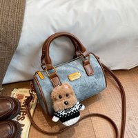 Luxe femmes PU cuir Boston Designer fourre-tout bandoulière sac à main Vintage bonbons motif chaîne sacs à bandoulière pour l'été hiver