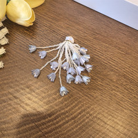 Élégant style princesse mode muguet fleur forme lacet boucle chaussure bricolage ornements pour chaussures décontractées chaussures de sport