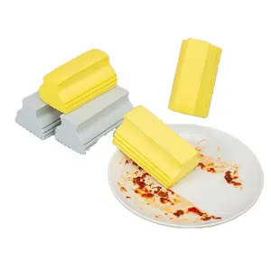 Bọt biển cọ rửa miếng đệm Châu Phi Net Sponge sinh thái thân thiện món ăn rửa trang điểm màu đen nhà bếp Silicone cao su tóc Sponge