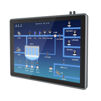 Carcasa de aluminio sin ventilador PC de panel integrado de 17 pulgadas con pantalla táctil IPC J6412 J4125 J1900 para estación de trabajo HMI